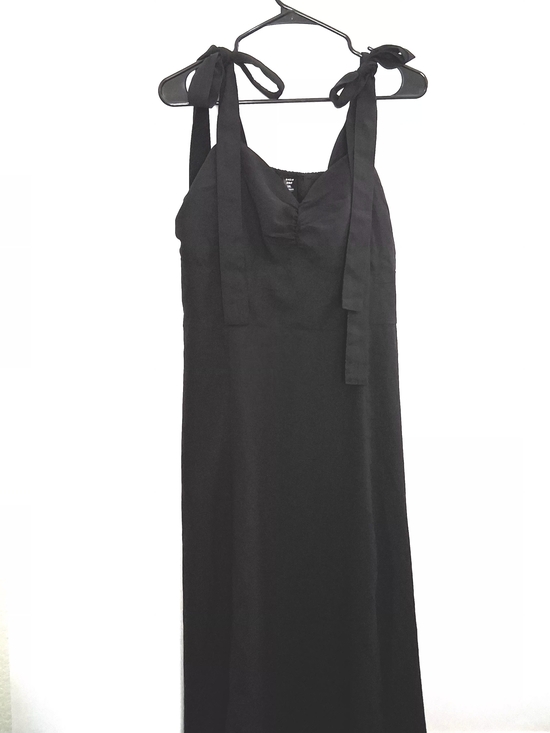 SHEIN Dresses & Skirts - SHEIN P2p 20.5in Black Tie-Shoulder Maxi Dress Size Fit Large
